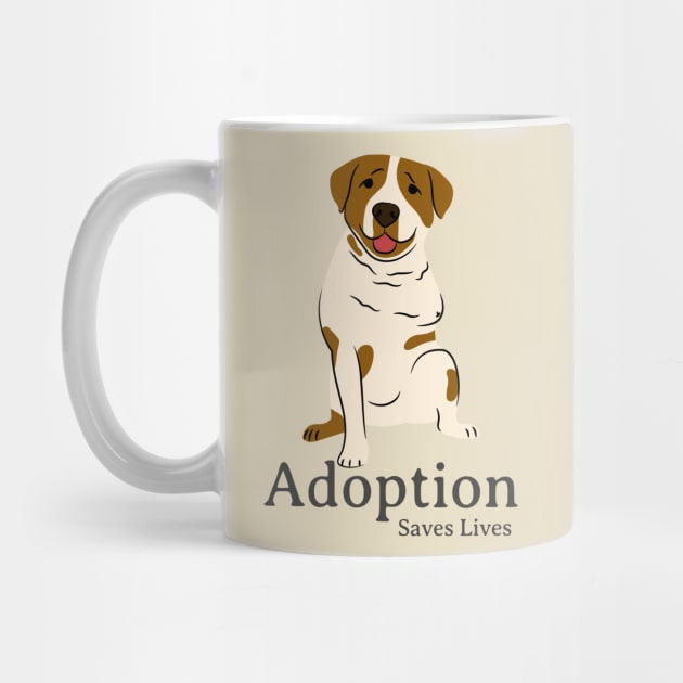 Adoption Saves Lives Rescue Dog by Classic & Vintage Tees